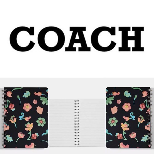 NUEVO Cuaderno diario Coach Dreamy Land azul marino estampado floral en espiral $48 - Imagen 10 de 17