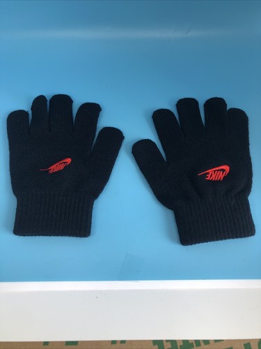 Juego de 2 piezas de gorro y guante plegable Nike Boy's Futura rojo negro 8-20 - Imagen 3 de 3