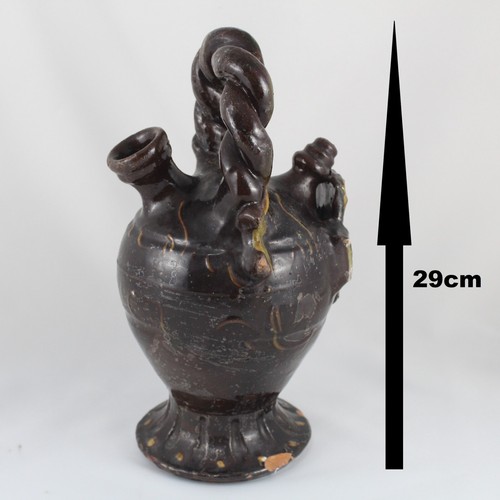 Antiguo BOTIJO Ceramica Rustica Vasija Cuenca Casas Colgadas 1,3Litros - Bild 3 von 10