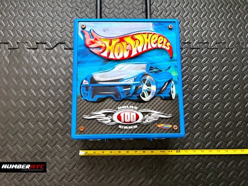 Vintage Hot Wheels Car Case BLUE Luggage Holds 100 Cars 2003 Mattel Tara #20375 - Picture 22 of 24