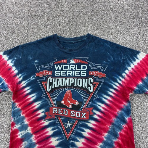 Liquid Blue Boston Red Sox Shirt Mens Large World Series Champions Tie Dye MLB - Picture 2 of 4