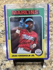 2024 TOPPS HERITAGE - JAZZ CHISHOLM JR - REFRACTOR /999 - MIAMI MARLINS🔥🔥