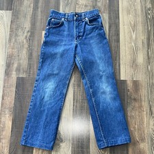 Vintage Lee Blue Jeans Kids Size 10 REG W22 L22 Made in USA