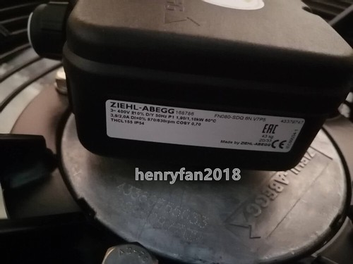 ZIEHL-ABEGG FN080-SDQ.6N.V7P5 Axial Fan 400V 3~ Air-Conditioner Room Cooling Fan - Picture 4 of 5