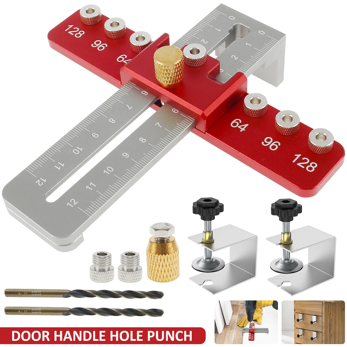 Cabinet Hardware Jig Handle Drill Guide Drill Template Guide Tool
