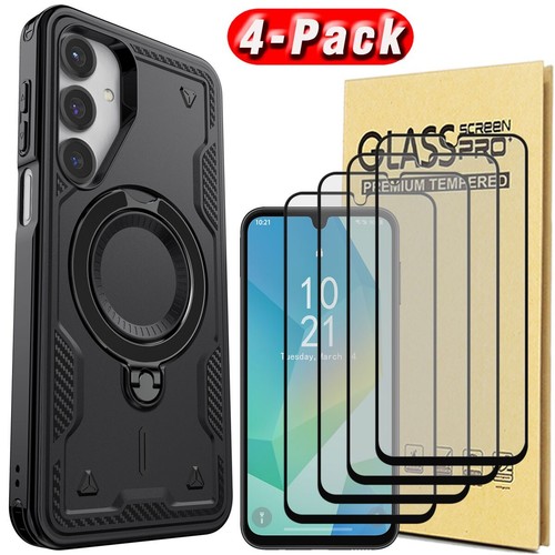 For Samsung Galaxy A16 5G Rugged Ring Kickstand Hard Case Cover Screen Protector - Bild 18 von 28