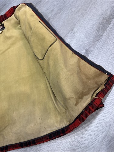Vintage 60s Woolrich Plaid Mackinaw Quilted Hunting Jacket And Pants Size Small - Picture 9 of 20