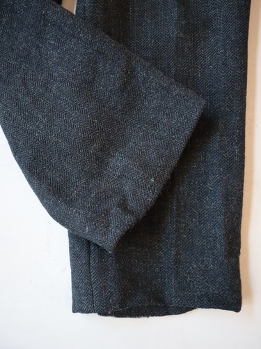 Vintage 1950s Black Wool Slacks Pants Size 30x30 50s Wool Speckled - Picture 4 of 9