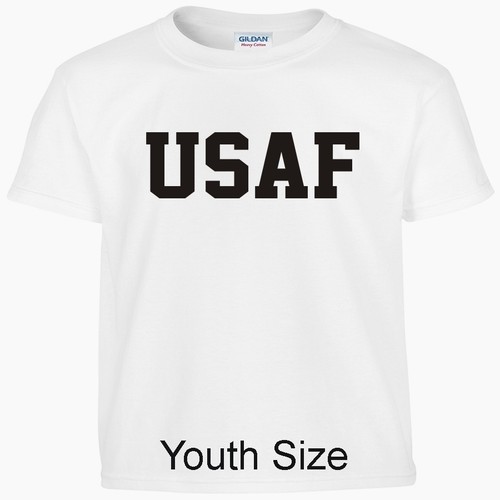 USAF Air Force Kids Boys Girls T Shirt Child Children YOUTH FIT Tee T Shirt - Picture 25 of 25