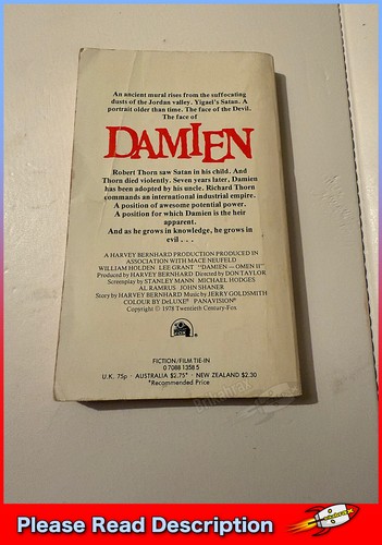 The Omen & Damien Omen II Paperback Book Bundle David Seltzer (1978) USED Futura - Imagen 14 de 15