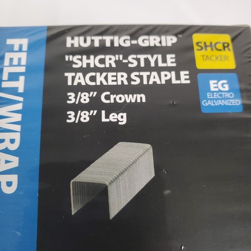 10,000 Felt -Wrap SHCR 3/8" Crown x 3/8" Leg Tracker Staples Electro Galvanized - Picture 10 of 10