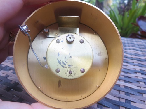 Abercrombie and Fitch Vintage Schweizer Gold Schreibtischuhr mit Datum - Bild 10 von 11