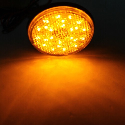 LED Rund Rücklicht Bremsleuchte Reflektor 3 Farben 12V Für Auto LKW Anhänger - Bild 4 von 27
