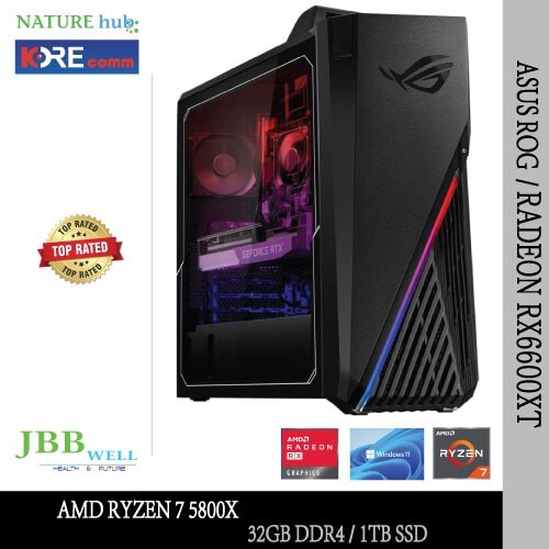 Asus ROG Strix GA15 Gaming PC - Ryzen 7 5800X 32GB DDR4 1TB SSD RX 6600XT-image
