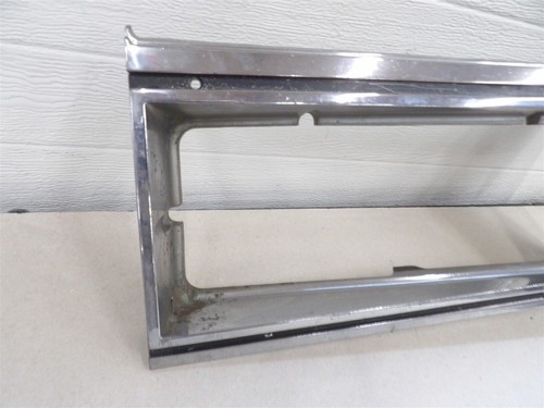 CHEVY CAPRICE 1981-1985 LH DRIVER SIDE HEADLIGHT BEZEL DOOR CHROME TRIM OEM - Picture 3 of 7