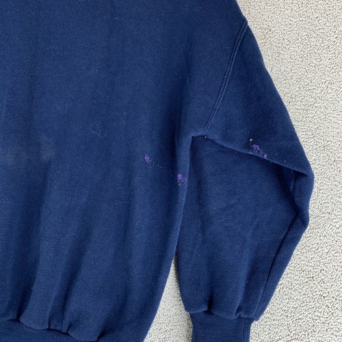 Vintage GUESS Classic Pullover Sweatshirt Youth Boys L Blue Knit Long Sleeve - Picture 8 of 11