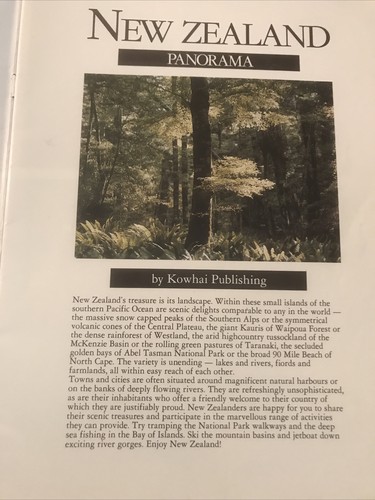 New Zealand Panarama Photography Booklet 1989 Auckland - Foto 4 di 12