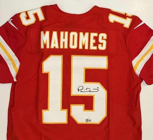 Patrick Mahomes Signed Kansas City Chiefs Nike Authentic Elite Jersey BAS & JSA - Picture 3 of 8