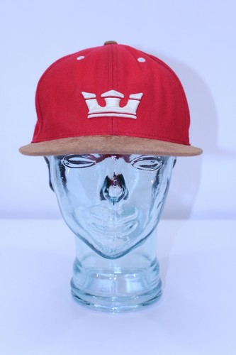 Supra Starter Hat The Natural Cap Snap Back Coche Patinador Rojo Gamuza Tridente Hipster - Imagen 11 de 12