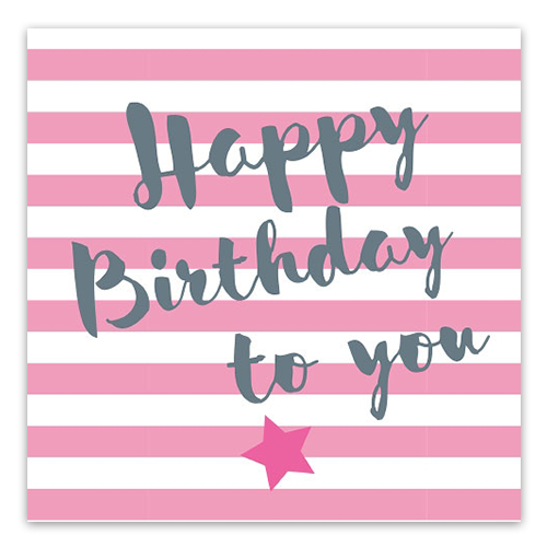 Servietten Happy Birthday to you rosa (20 Stück) Geburtstag Mädchen - Bild 1 von 1