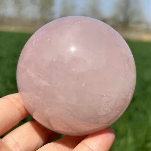 0.51kg Natural Rose Quartz Crystal Ball Quartz Crystal Sphere Decor gift -71mm - Picture 23 of 23