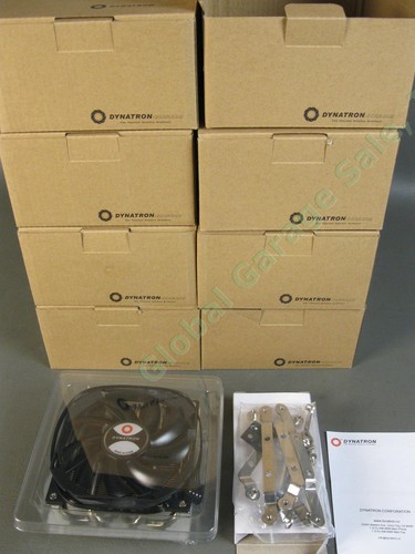 8 LOT Dynatron T497 Super Slim Active Air Cooler Fan Heatsink Heatpipe Intel AMD