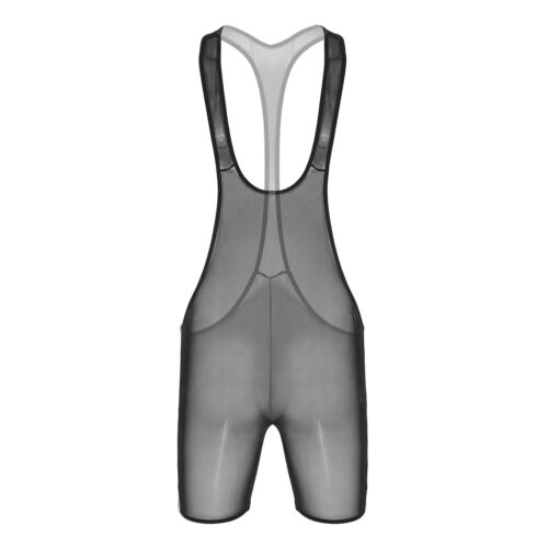 Sexy Para Hombres Malla Transparente Lucha Singlet Body Ropa Deportiva Cuello en U Profundo Monos - Imagen 13 de 21