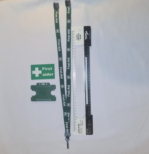 Professional First Aider Lanyard with Badge and Card Holder - Picture 3 of 6