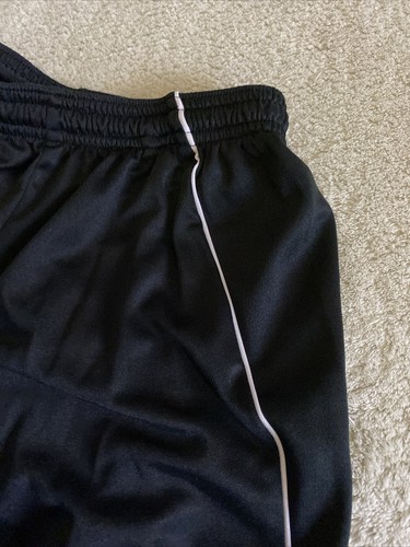 Adidas Boys Climalite Black White Accent Logo Athletic Shorts Drawstring 8 - Picture 5 of 6