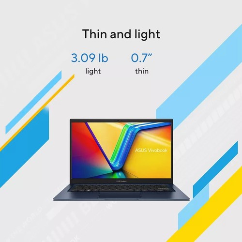 Asus Vivobook 14" computer portatile FHD Intel Core i7-1355U 1,7 GHz 12 GB RAM 512 GB SSD - Foto 3 di 8