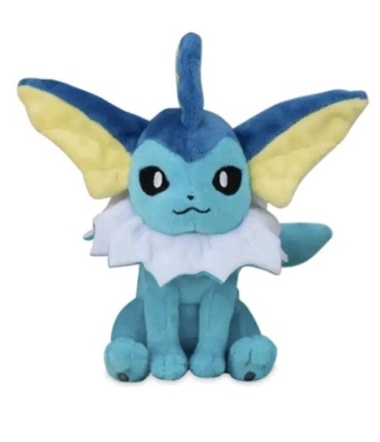 VAPORON Pokemon Center Poke Go Plüschtier sitzende Süßigkeiten Stoffpuppe PASST Spielzeug NEU
