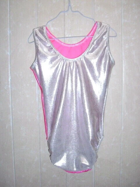 Leotardo de Gimnasia AMS Adulto Mediano AM Danza Ballet Mística Fucsia y Blanco Foto 2 de 4