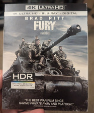Fury 4K UHD + Blu-Ray + Digital  New/Sealed with OOP slipcover
