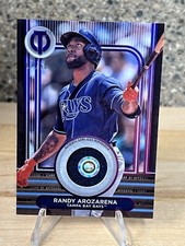 2024 Topps Tribute Randy Arozarena Stamp Of Approval Purple /50 Tampa Bay Rays