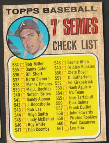 1968 Topps Baseball Cards Scegli una carta a scelta 295-660 EX X-MT 1/25 Set Break - Foto 373 di 490