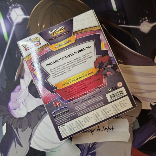 Pokémon TCG Shining Legends ZOROARK Pin Collection Box FACTORY SEALED - Picture 4 of 7