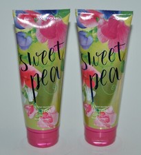 LOT OF 2 BATH & BODY WORKS SWEET PEA ULTRA SHEA CREAM HAND LOTION 8OZ LARGE NEW