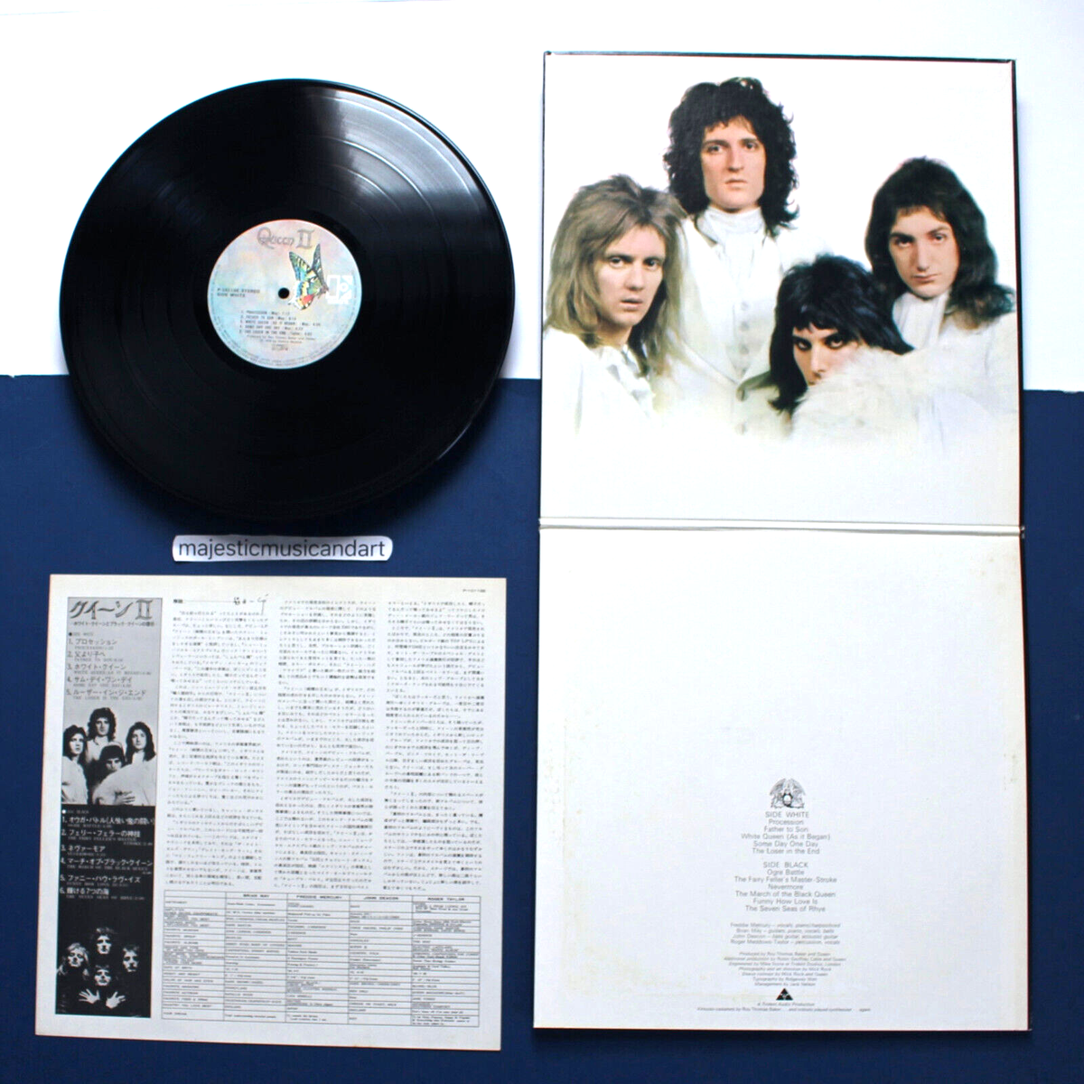 VINTAGE VINYL GATEFOLD COVER JAPAN QUEEN II 1974 LP EX FREDDIE
