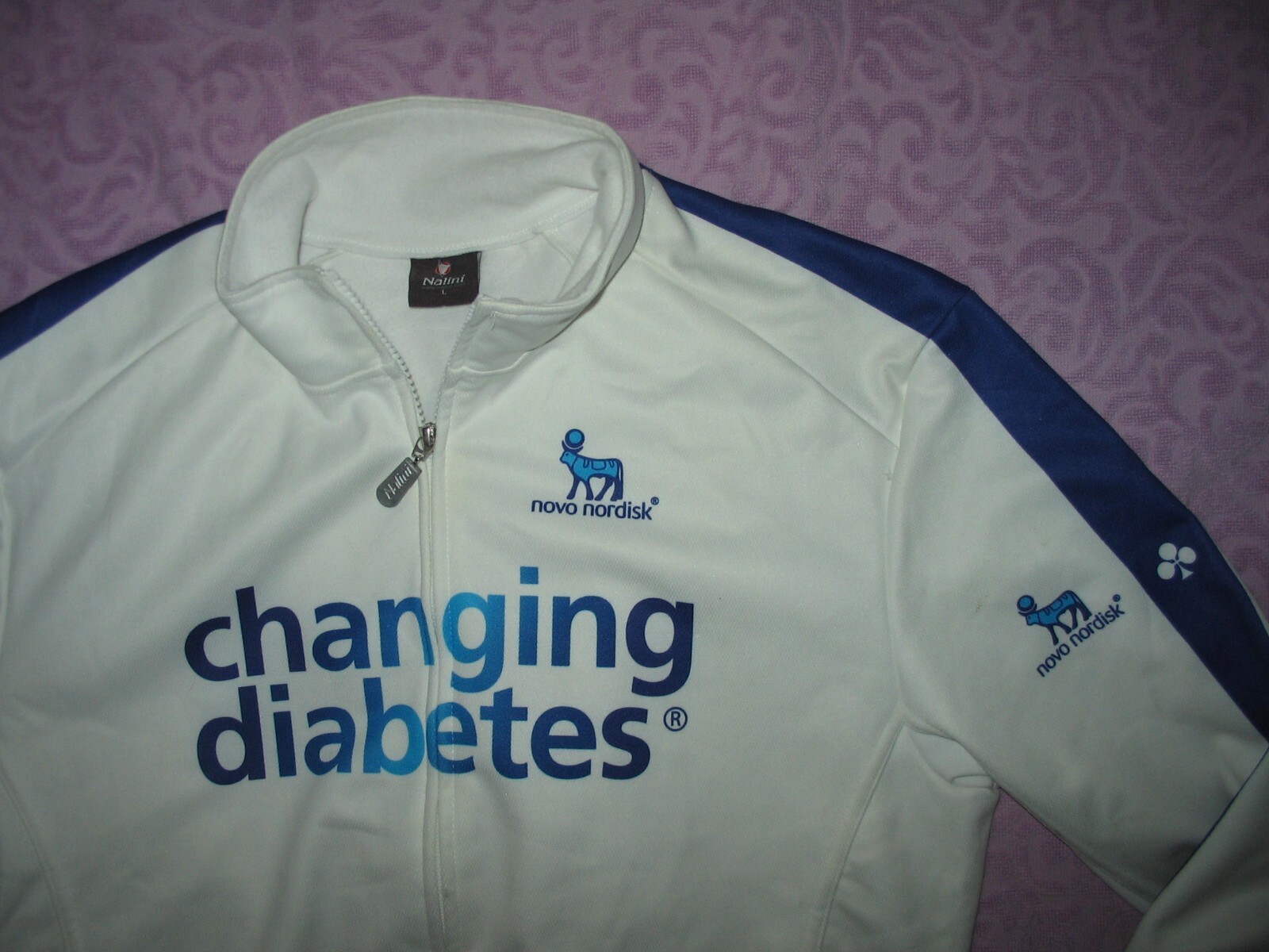 Nalini Large Weiß Blau winter windstopper Jersey Diabetes Novo Nordisk Colnago Nalini Large Weiß Blau winter windstopper Jersey Diabetes Novo Nordisk Colnago