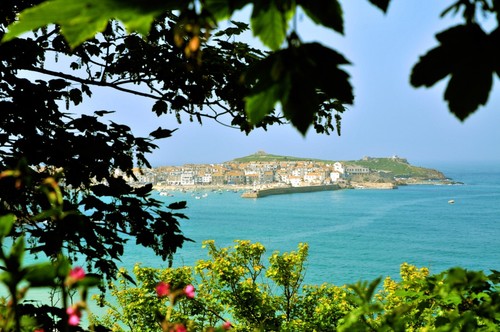 St Ives Cornwall Holiday Sea Fishing Fabric Poster Sticker Art Self Adhesive - Picture 2 of 6