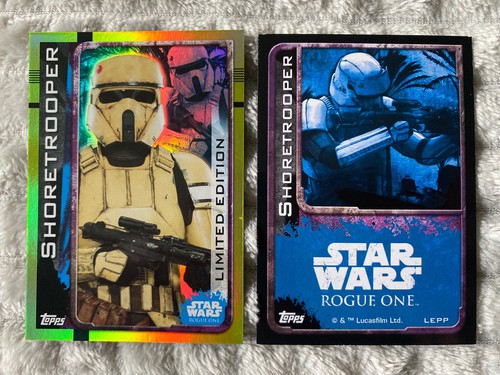 TOPPS STAR WARS ROGUE ONE LIMITED EDITION SHORETROOPER 5 same card - Zdjęcie 1 z 2