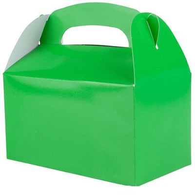24 GREEN COLOR TREAT BOXES Birthday Party .... FREE SHIPPING