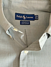 Ralph Lauren Oxford Shirt Mens 16.5-35 Blue Yarmouth Cotton Button Down