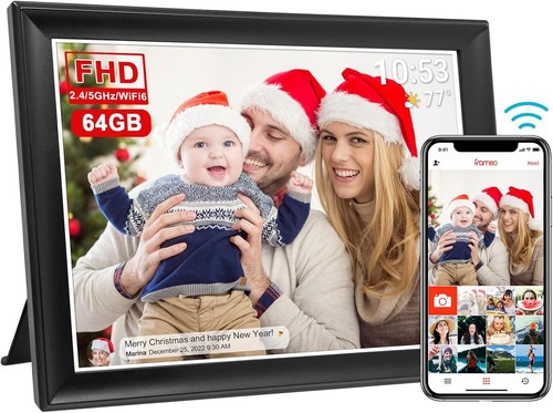 64GB WiFi Digital Photo Frame: 10.5'' Touch Screen - Instant Memories Anywhere - Picture 3 of 11