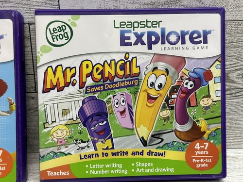 Leapfrog Leapster Explorer Learning Games Mr. Pencil & Toy Story 3, Pre K to 1st - Picture 3 of 13