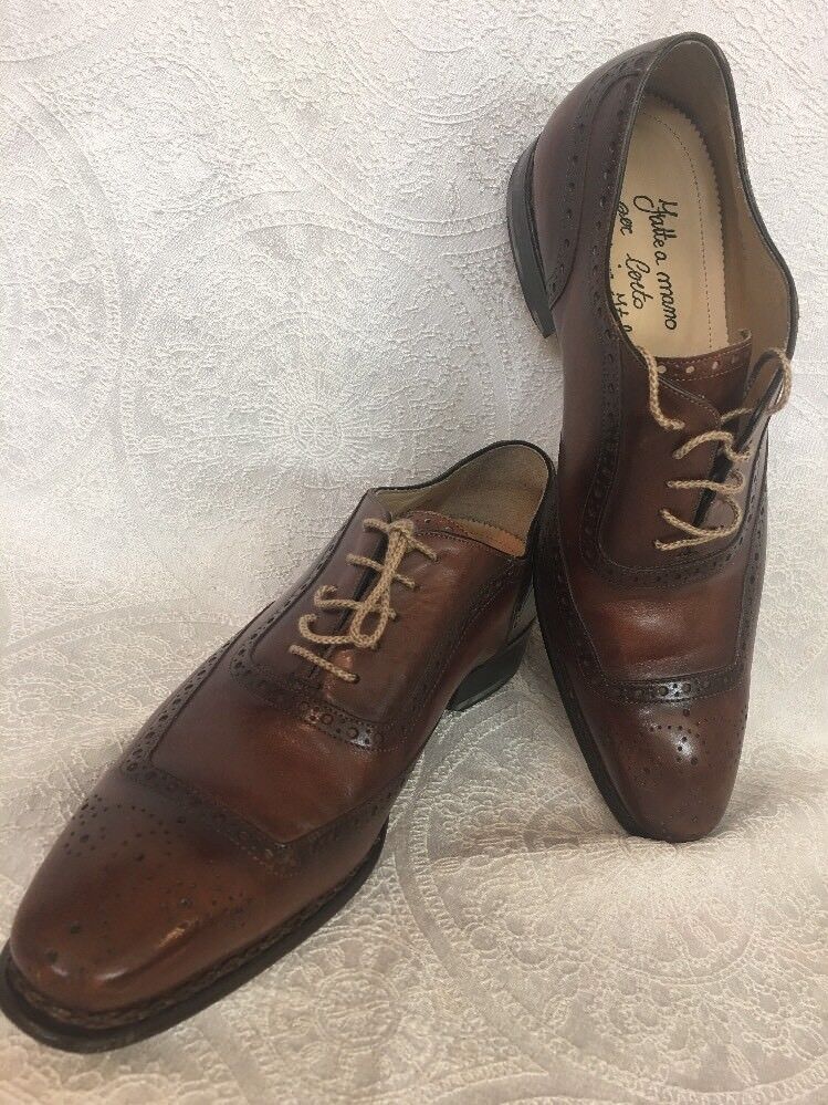 Scarpe casual da uomo Certo Shoe Brown Leather Lace Up Perforated Size 40 1/2 Us 8-8.5 Scarpe casual da uomo Certo Shoe Brown Leather Lace Up Perforated Size 40 1/2 Us 8-8.5