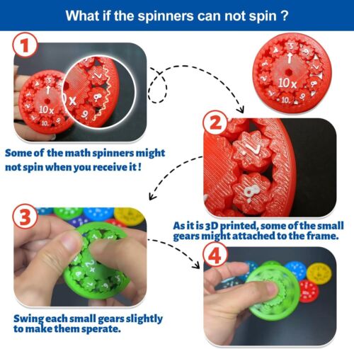 Math Fact Handschmeichler Spinner Handschmeichler Spinner Spielzeug Zahl Handschmeichler Spielzeug für Kinder Lernen - Bild 15 von 22