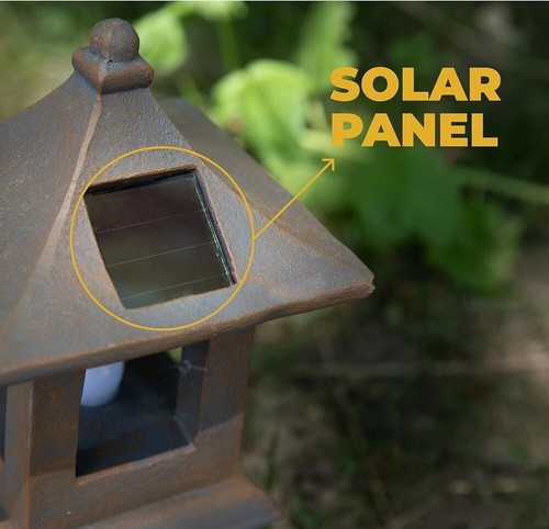 Pagoda Garden Statue Solar-Powered LED Outdoor Light Model Number: DAWH000287 - Bild 5 von 5