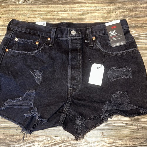 Levi’s 501 High Rise Women’s Denim Jean Shorts Stowaway Black Size 27. NWT. 7/5 - Picture 3 of 7