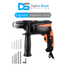 Hammer Drill, ENGiNDOT Corded Impact Drill 2 IN 1, 230V 2800RPM Variable Speed